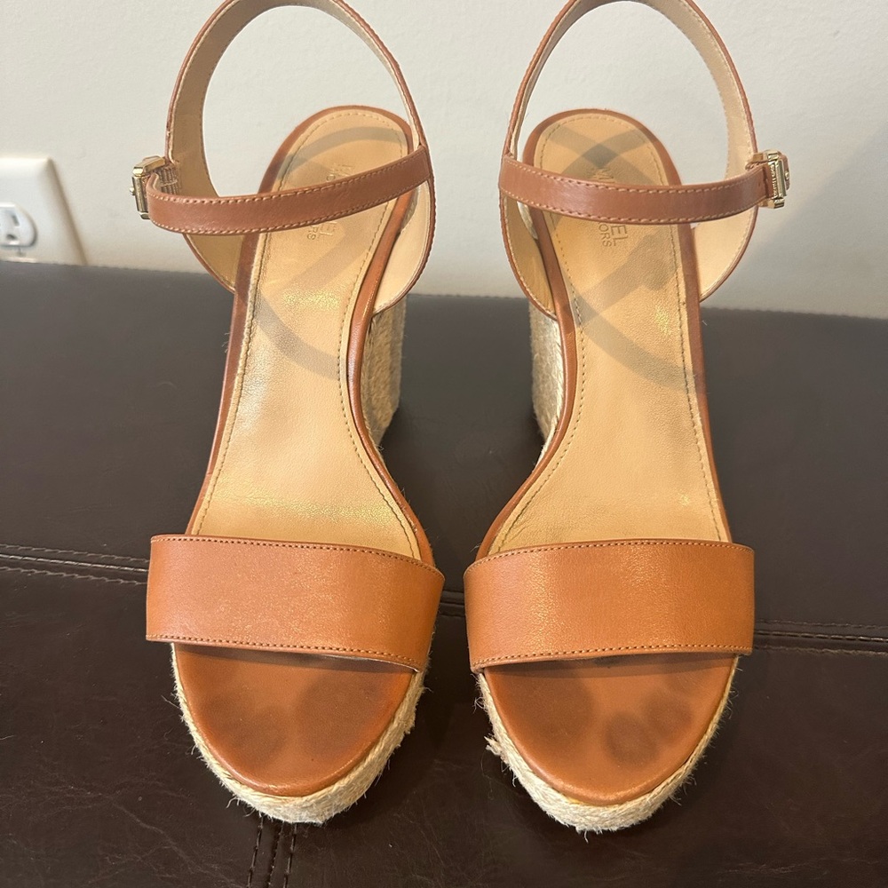Michael Kors Tan Wedge Sandals - Picture 4 of 5